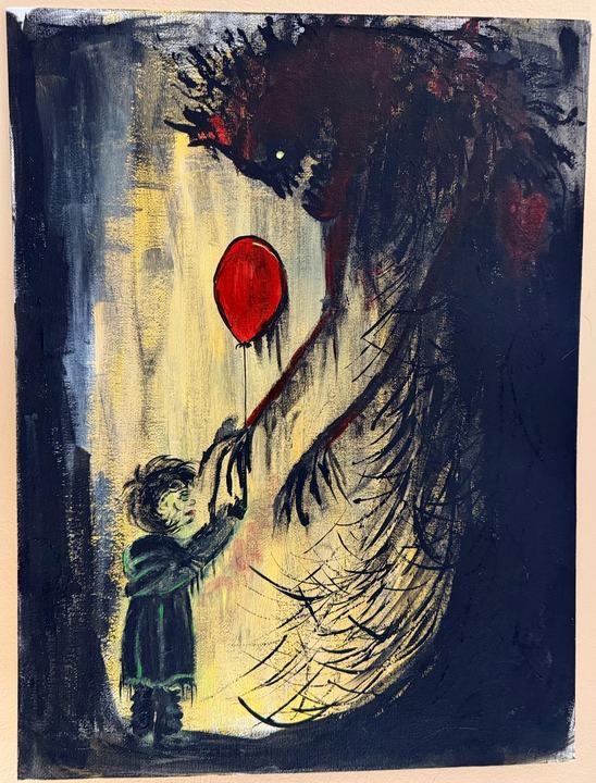 Naïveté’s Gift (1 of 3), acrylic painting by JanieBee